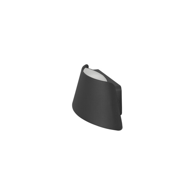 Courbe LED Outdoor Up Down Wall Lamp Urban grey, Opal, Warm-White 3000K, IP65 - image 1