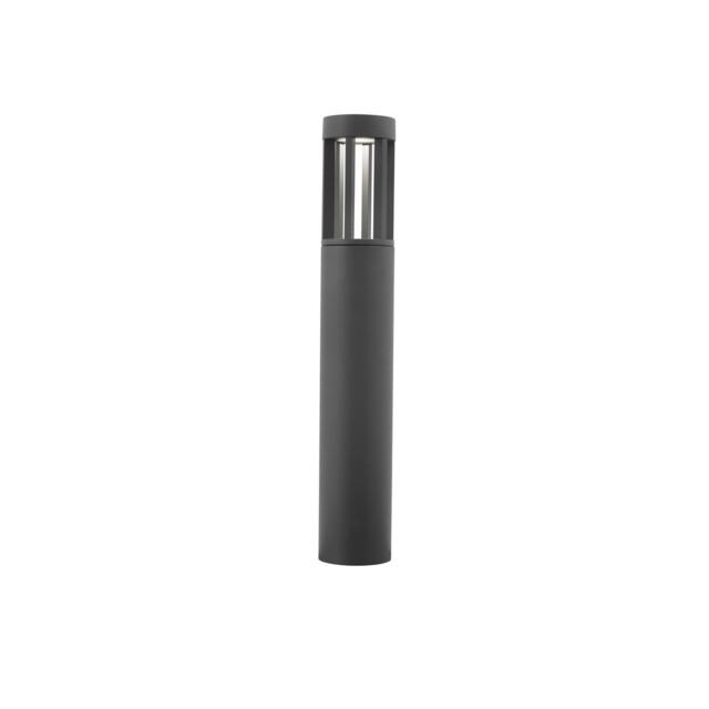 Devora Outdoor Bollard Dark Grey Aluminium, Glass LED 8W 195Lm 3000K IP54 - image 1