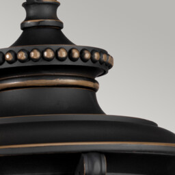 Luverne 1 Light Outdoor Ceiling Chain Lantern Rubbed Bronze, E27 - thumbnail 3