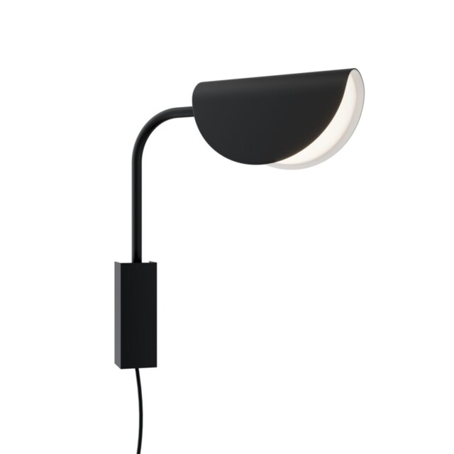 Mollis Modern Wall Lamp Black, Acrylic Shade - image 1