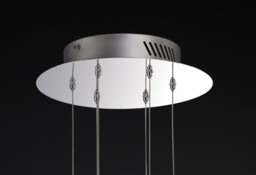 Aviva Ceiling Cluster Pendant 6 Light 4000K LED Polished Chrome, Crystal - thumbnail 5