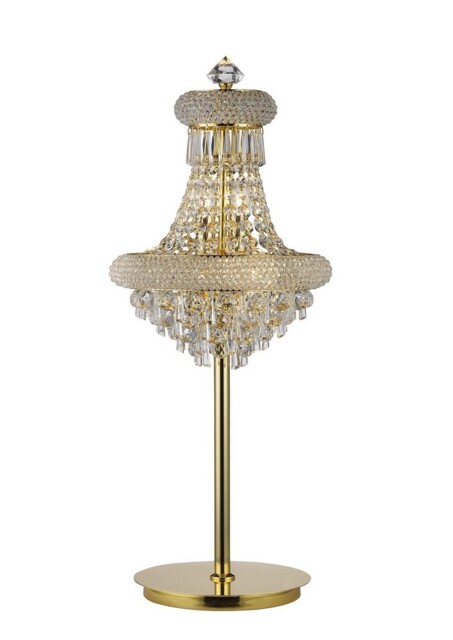 Alexandra Table Lamp 5 Light French Gold, Crystal - image 1