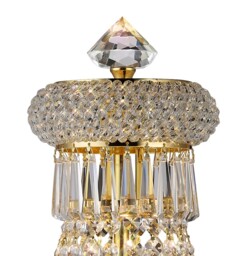 Alexandra Table Lamp 5 Light French Gold, Crystal - thumbnail 5