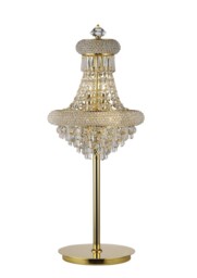 Alexandra Table Lamp 5 Light French Gold, Crystal - thumbnail 1