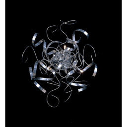 Zen Wall Lamp/Ceiling Round 3 Light G4 Polished Chrome, NOT LED/CFL Compatible - thumbnail 2