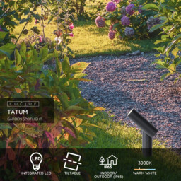 Tatum Modern Spike Garden Spotlight Outdoor - LED - 1x4,5W 3000K - IP65 - Anthracite - thumbnail 2