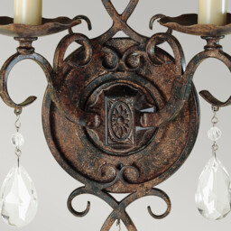 Feiss Chateau 2 Light Wall Light Mocha Bronze - thumbnail 2