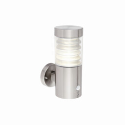 Equinox Pir LED Outdoor Coastal Wall Marine Grade Brushed Stainless Steel IP44 - thumbnail 1