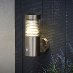 Equinox Pir LED Outdoor Coastal Wall Marine Grade Brushed Stainless Steel IP44 - thumbnail 2