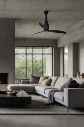 Eterfan Matt Black Ceiling Fan 3 Blades With Dc Motor - thumbnail 2