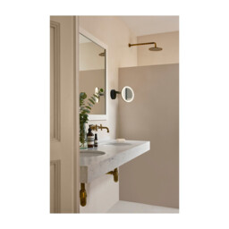 Vanity Illuminated Bathroom Mirror Black, Sandblasted LED 10.5W 3000K IP44 Touch Dimming - thumbnail 2