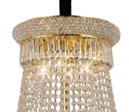 Alexandra Ceiling Pendant Chandelier 20 Light French Gold, Crystal - thumbnail 5