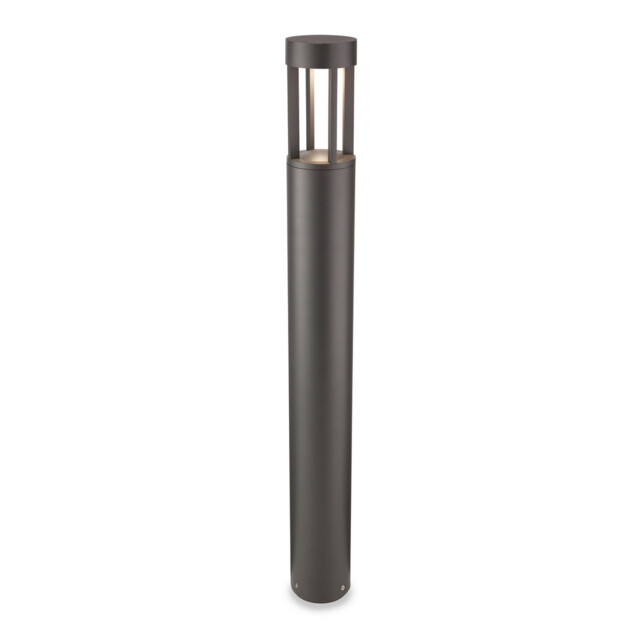 Delta LED 1 Light Outdoor Tall Bollard Post Graphite IP54