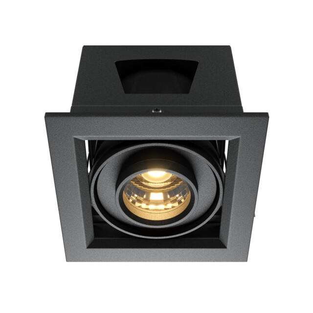 Metal Modern Recessed Downlight Black 3000K 650lm - image 1