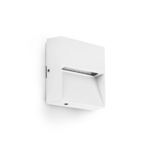 Dune Square LED Outdoor Flush Wall Lamp Matt White IP65 CCT 2200-4000K - image 1