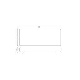Rudozem 30cm Outdoor Up Down Wall Lamp Sandy White LED 3000K IP65 - thumbnail 2