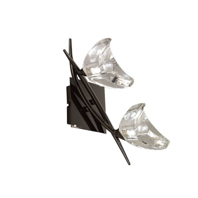 Eclipse Wall Lamp Switched 2 Light G9, Black Chrome - image 1