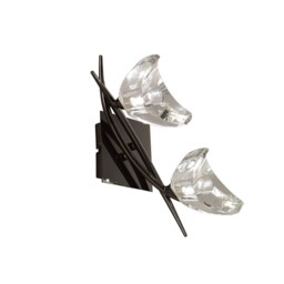 Eclipse Wall Lamp Switched 2 Light G9, Black Chrome - thumbnail 1