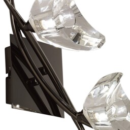 Eclipse Wall Lamp Switched 2 Light G9, Black Chrome - thumbnail 3