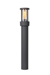 Lori Modern Bollard Light Outdoor, Day Night Sensor - 1xE27 - IP44 - Anthracite - thumbnail 1