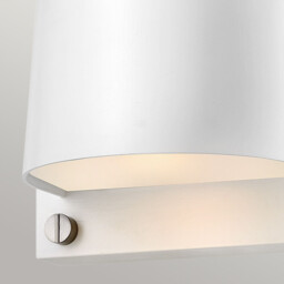 Scout 1 Light Small Outdoor Wall Light Satin White IP44 - thumbnail 5
