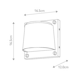 Scout 1 Light Small Outdoor Wall Light Satin White IP44 - thumbnail 2