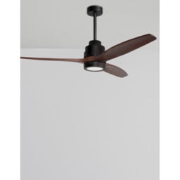 Sabal Ceiling Fan Steel Matt Black, Glass 3ABS Wood Blades - thumbnail 3