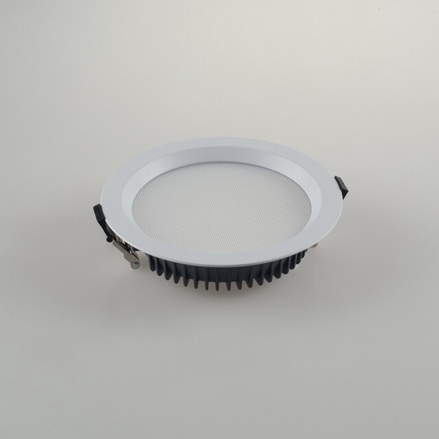 Tron Outdoor LED Recessed Downlight With Adjustment For Kelvin, Matt White, IP40, 3000- 4000-6000K