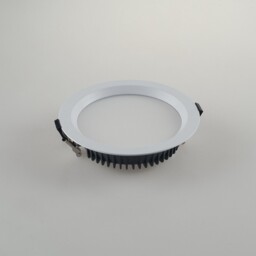 Tron Outdoor LED Recessed Downlight With Adjustment For Kelvin, Matt White, IP40, 3000- 4000-6000K