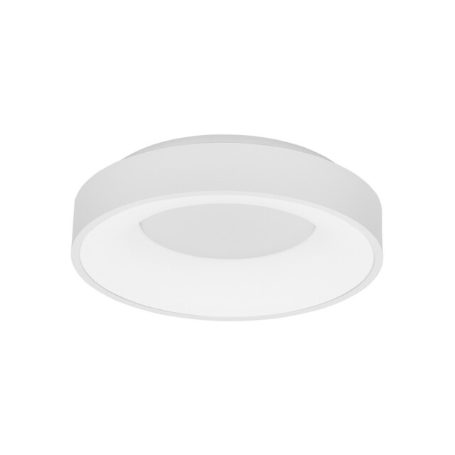 Rando Thin 38cm Integrated LED Semi Flush Light Sandy White Aluminium LED 30W 1950Lm 3000K - image 1