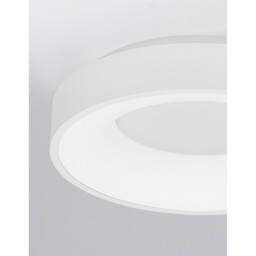 Rando Thin 38cm Integrated LED Semi Flush Light Sandy White Aluminium LED 30W 1950Lm 3000K - thumbnail 5
