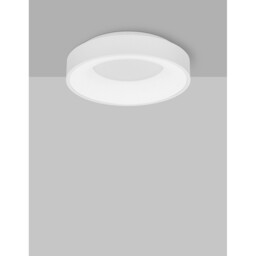 Rando Thin 38cm Integrated LED Semi Flush Light Sandy White Aluminium LED 30W 1950Lm 3000K - thumbnail 2