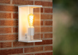 CLAIRE - PIR Wall light Outdoor - 1xE27 - IP54 - White - Special Offer - thumbnail 3