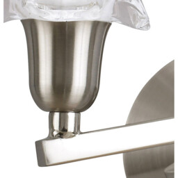 Alaska Wall Lamp Switched 2 Light L1/SGU10, Satin Nickel - thumbnail 5