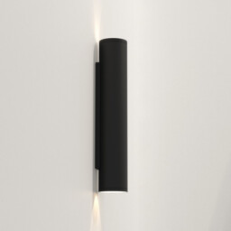 Ava 400 Outdoor 2 Light Wall Lamp Textured Black IP44, GU10 - thumbnail 3