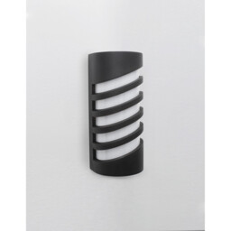 Lupo Outdoor Modern Wall Lamp Black Aluminium LED 10W 380Lm 3000K IP65 - thumbnail 3
