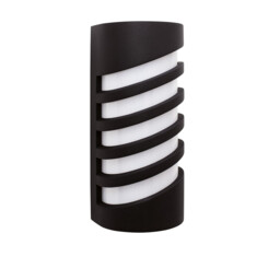 Lupo Outdoor Modern Wall Lamp Black Aluminium LED 10W 380Lm 3000K IP65 - thumbnail 1
