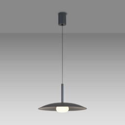 Lidia 40cm Rise And Fall Pendant, 12W LED, 3000K, 1500lm, Grey, 3yrs Warranty - thumbnail 2
