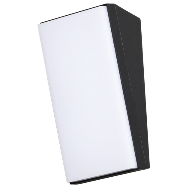 Keen Outdoor Flush Wall Lamp Sandy Black Aluminium LED 12W 1080Lm 3000K IP65 - image 1