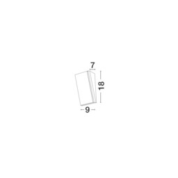 Keen Outdoor Flush Wall Lamp Sandy Black Aluminium LED 12W 1080Lm 3000K IP65 - thumbnail 2