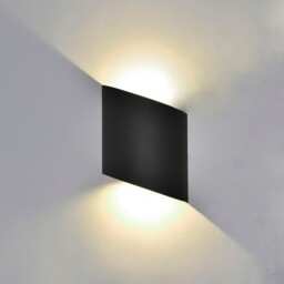 Sochi Flush Wall Lamp, 6W LED, 3000K, 660lm, IP54, Anthracite - thumbnail 3