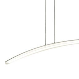 Hemisferic Ceiling Pendant 20W LED 70cm Bar 3000K, 1800lm, Satin Aluminium, Frosted Acrylic - thumbnail 5