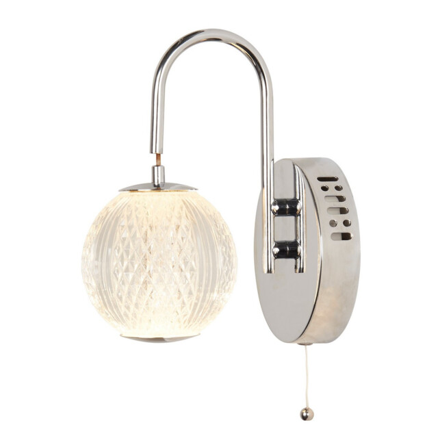 Allure Wall Light Chrome, Clear Acrylic - image 1