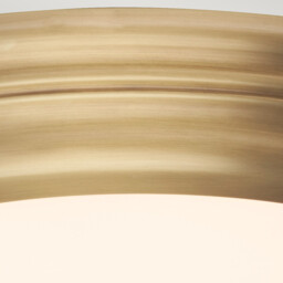 Welland LED 1 Light Flush Light - Aged Brass - thumbnail 3