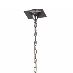 Akira Linear Pendant 2 Arm 6 Light E14, Polished Chrome With Cream Shades - thumbnail 3