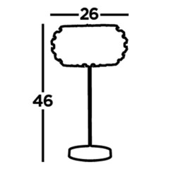 Marilyn 1 Light Chrome Table Lamp with Crystal Glass, Crystal Sand Diffuser - thumbnail 5