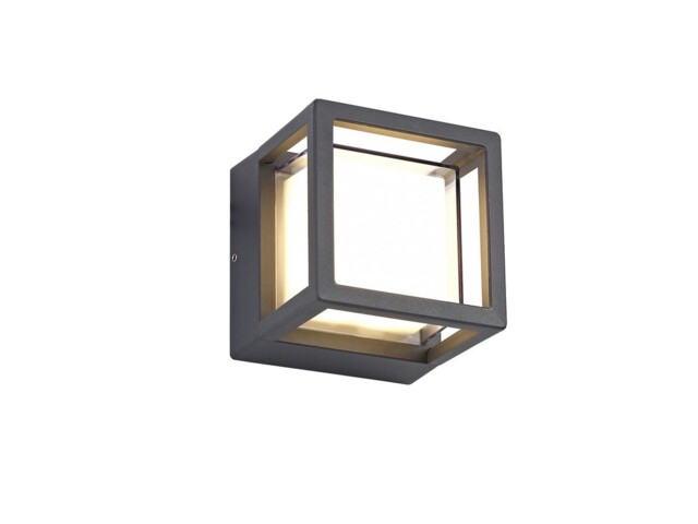 Olean Square Downlight, 1 x 6W LED, 3000K, 360lm, IP54, Anthracite - image 1
