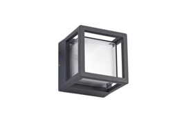 Olean Square Downlight, 1 x 6W LED, 3000K, 360lm, IP54, Anthracite - thumbnail 3