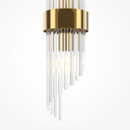 Frame Modern Up & Down Wall Lamp Gold 2xE14 Glass Shade - thumbnail 3
