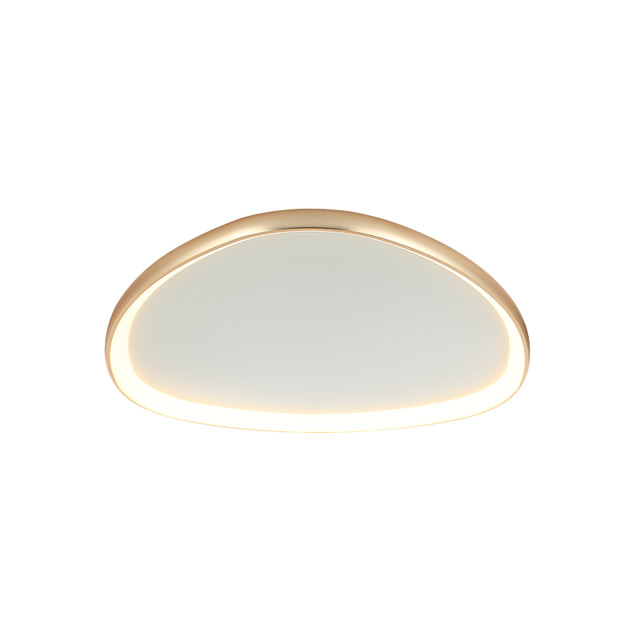 Nireon 60cm Integrated Led Semi Flush Ceiling Light Gold Matt LED 3000K Dimmable - image 1